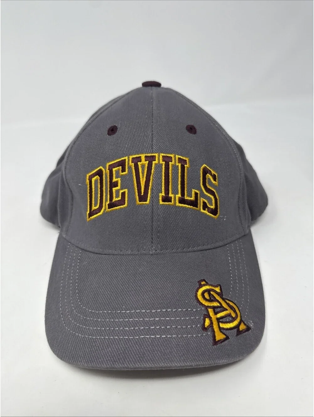 Top of the World Gray College Devils Men's Baseball Cap Hat, One Size